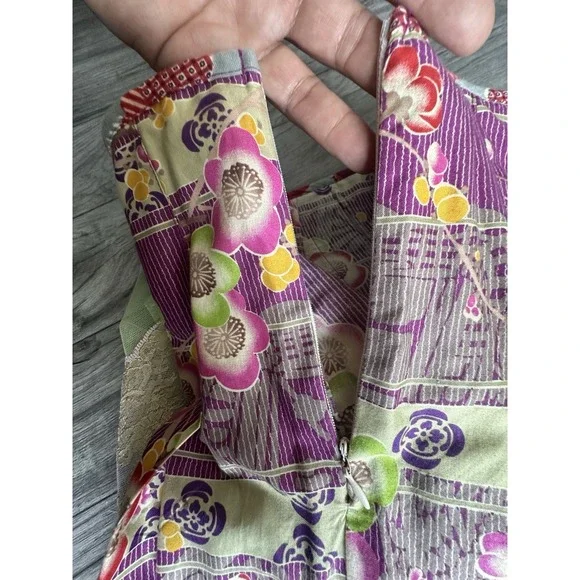 Rebe Layered Floral Skirt Size S Boho Lace Tulle Hem Pleated Statement Unique - Picture 6 of 11